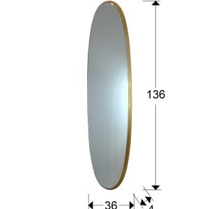 ARIES-ESPEJO OVAL136X36 ORO