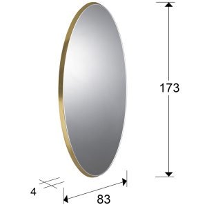 ARIES-ESPEJO OVAL 80X170 ORO