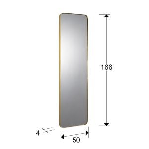 ORIO-ESPEJO RECT 50X165 ORO