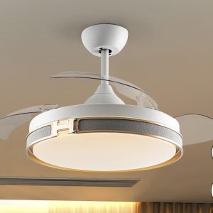 HERON-VENTILADOR BLANCO ORO DIMABLE