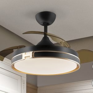 HERON-VENTILADOR NEGRO ORO DIMABLE