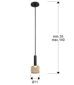 LAMPARA 1L ·SINCRO· NEGRO/ORO