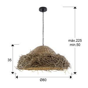 MAUI- LAMPARA SEAGRASS D80