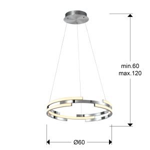 CICLOS-LAMPARA CROMO D60