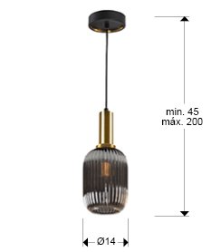 NORMA- LAMP 1L GRIS SMOKE