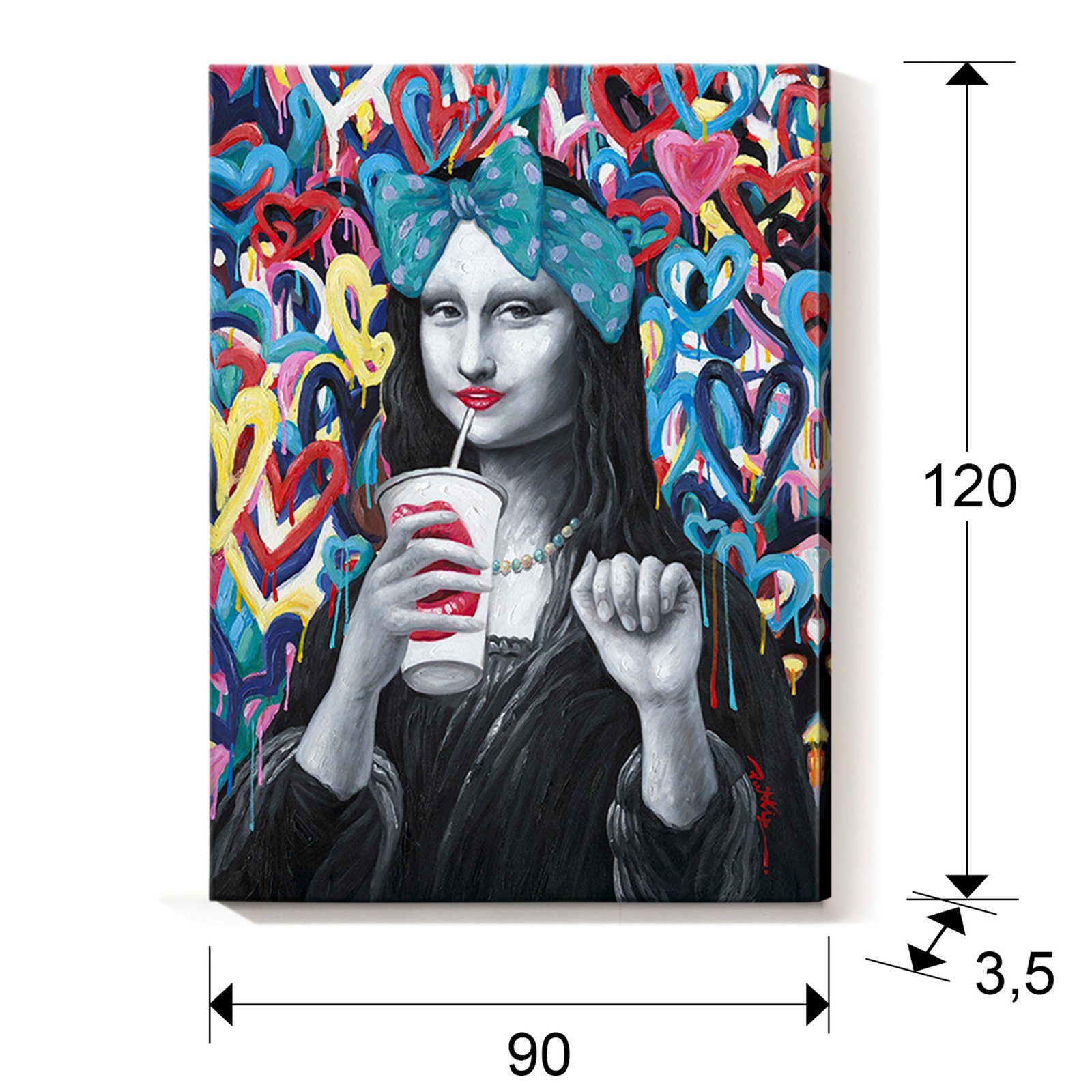 ACRILICO ·GIOCONDA POP· 90x120