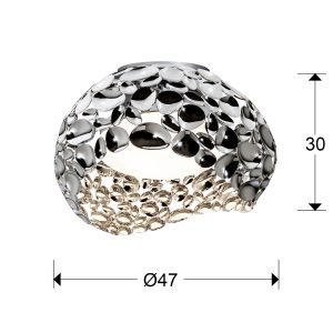 PLAFON 5L ·NARISA· Ø47 CROMO