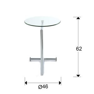 MESA AUX.·RODES· REDONDA