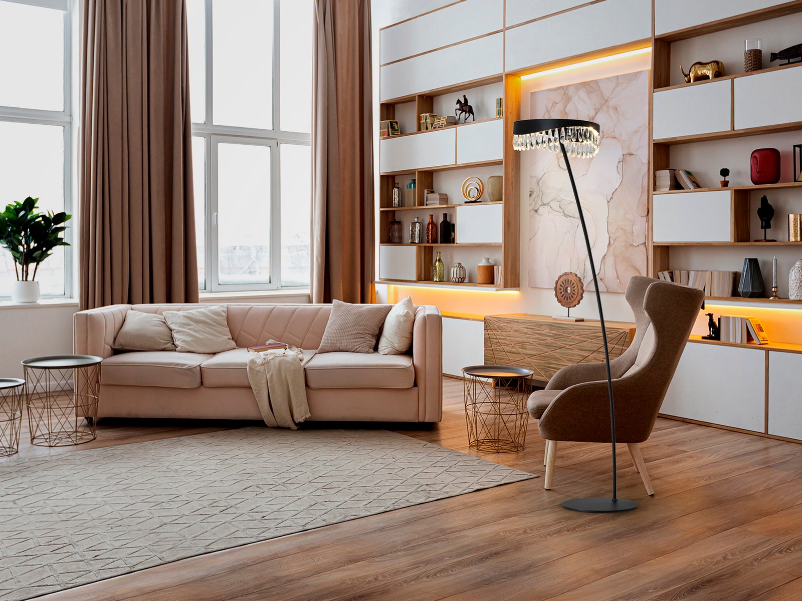 SELENE- PIE SALON NEGRO-CRISTAL - Imagen 2