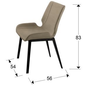 SILLA ·KIARA· NEGRO/BEIGE