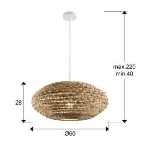 NANA- LAMPARA RATAN 1L 60Ø