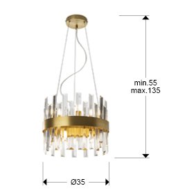 GRACE- LAMPARA 10L ORO