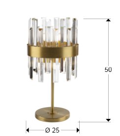 GRACE- SOBREMESA 6L ORO