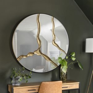 SURCOS- ESPEJO PAN DE ORO D100