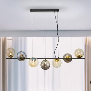 INOA-LAMPARA 7L NEGRO-SMOKE-AMBAR