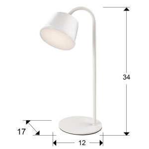 CUCO-SOBREMESA LED BLANCO