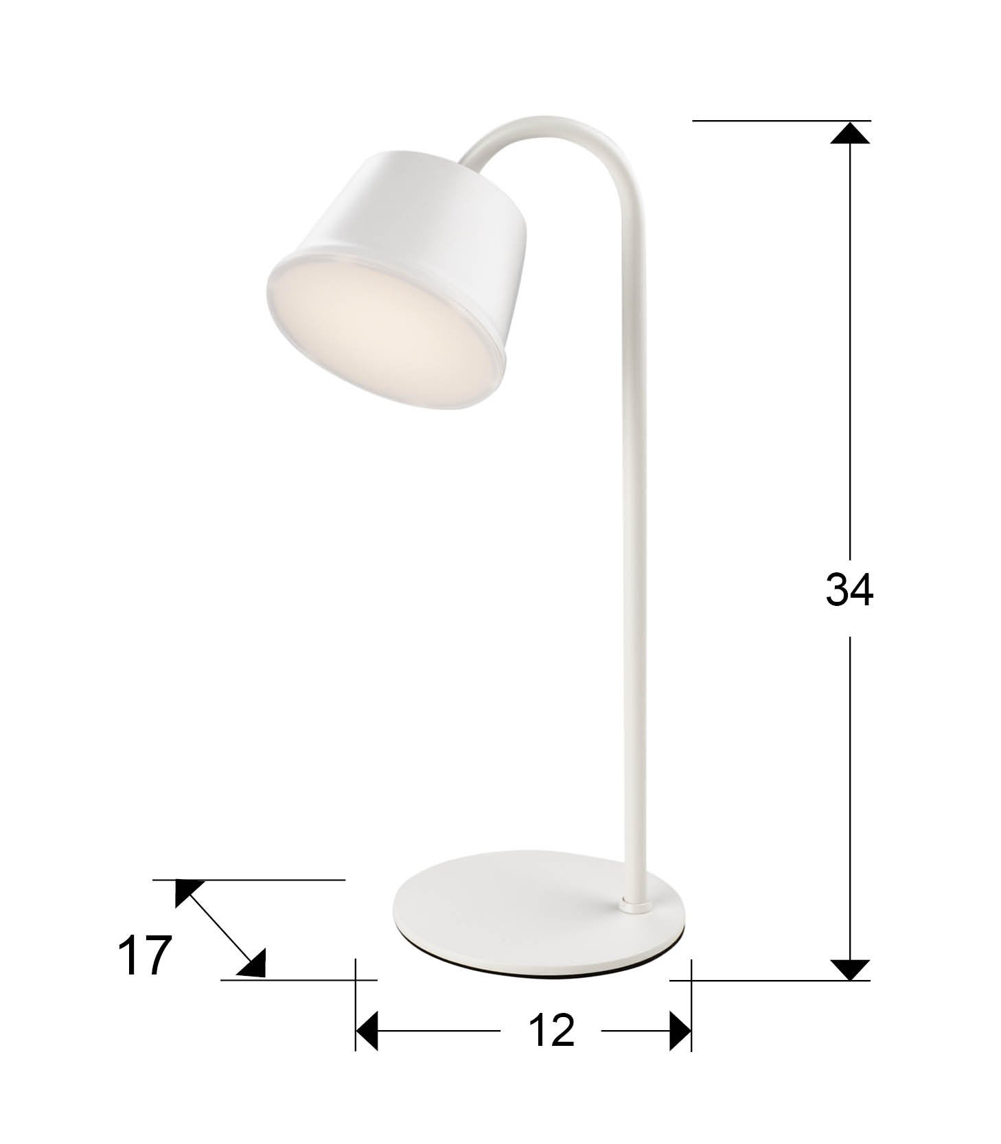 CUCO-SOBREMESA LED BLANCO