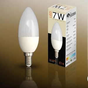BOMB.VELA LED DIM 3000K 7W E14