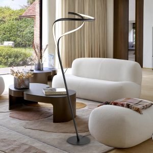 DANZA- LAMPARA PIE NEGRO