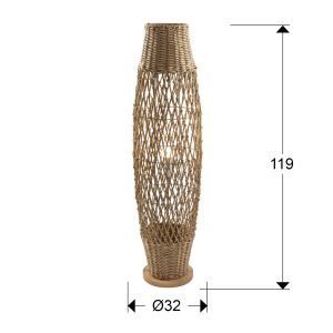 YAIZA- PIE SALON  PAPEL TRENZADO