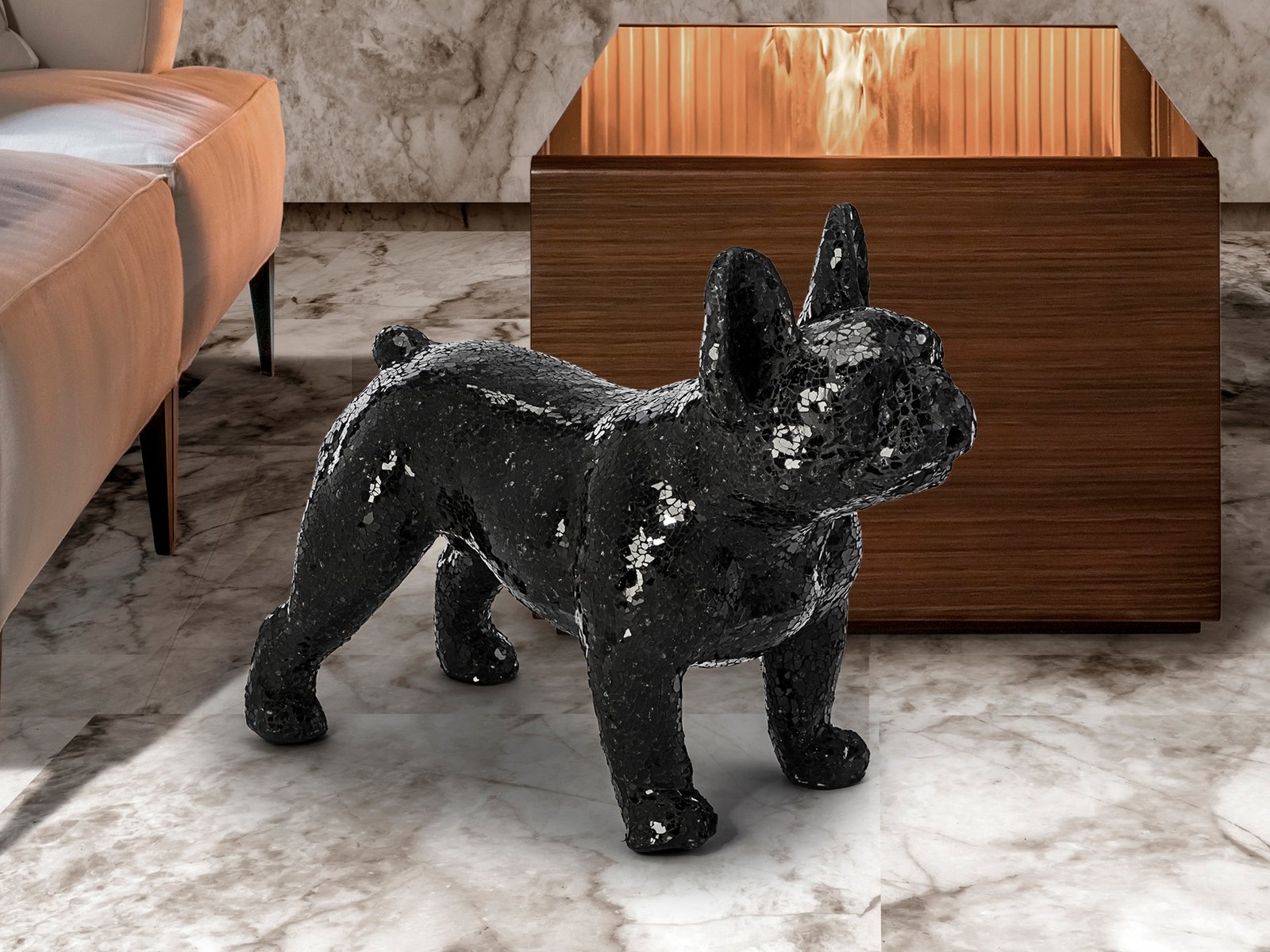 FIGUR BULLDOG·ATILA·CRISTNEGRO