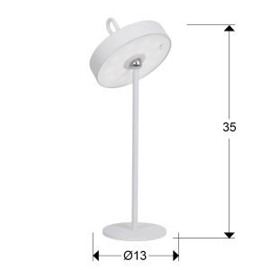 GONG- SOBREMESA LED BLANCO