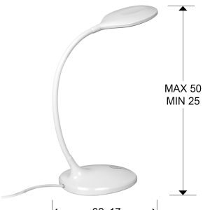 SOBREMESA LED ·SCOOP· BLANCO