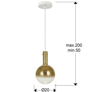 MATICES-LAMPARA 1L BLANCO-ORO