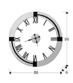 RELOJ DE PARED ·KAIROS· Ø88