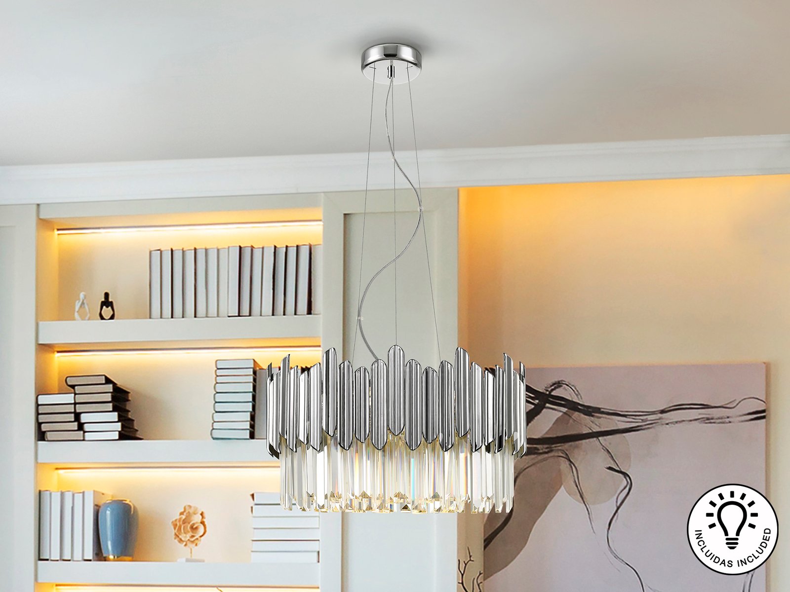 TIARA- LAMPARA 6L CROMO