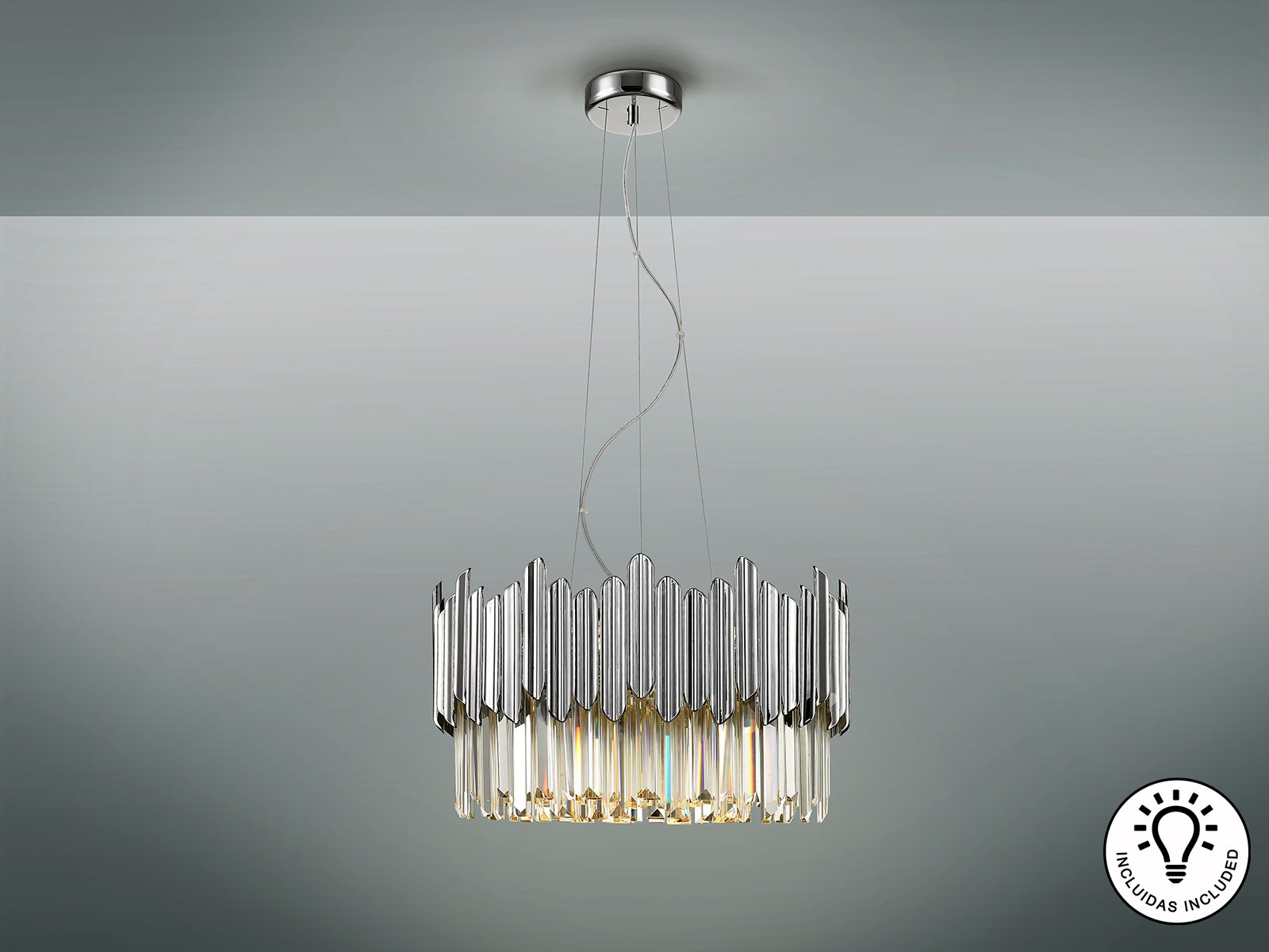 TIARA- LAMPARA 6L CROMO - Imagen 4