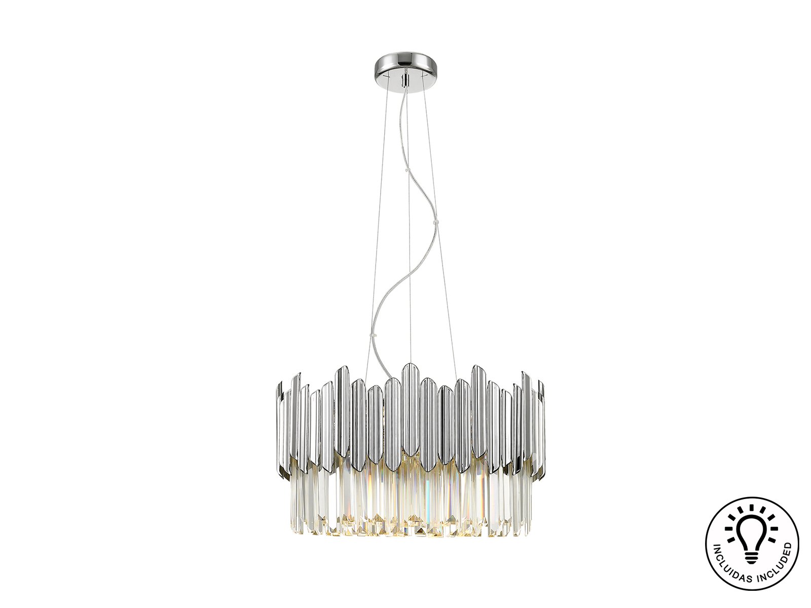 TIARA- LAMPARA 6L CROMO - Imagen 5