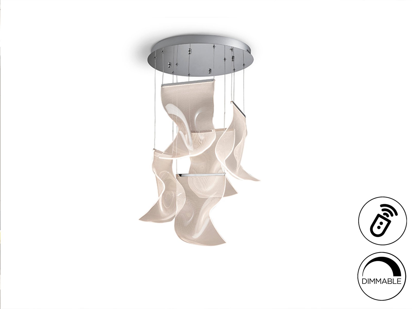 VELOS- LAMPARA 5L CROMO DIM - Imagen 3