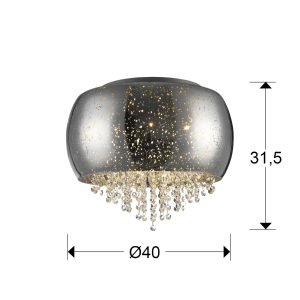 PLAFON ·CAELUM· CROMO 5G9 Ø40