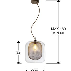 LAMP. 1L GRANDE·FOX·CHOCOLATE