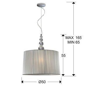 LAMPARA  50Ø ·MERCURY· TRANSP.