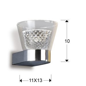 APLIQUE ·LUCIA· 1L LED CROMO