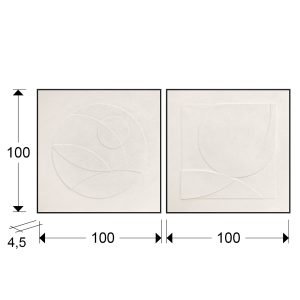 ALBOS- SET BAJORRELIEVES 100X100