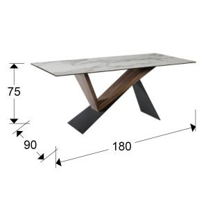 MESA COMEDOR ·NOA· 180x90