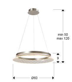 SENDRA- LAMP D59 CROMO