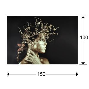 FOTO ·MUJER DORADA· 150x100