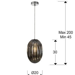 OVILA- LAMP 1L SMOKE 20Ø