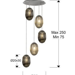 OVILA- LAMP 5L SMOKE- COÑAC