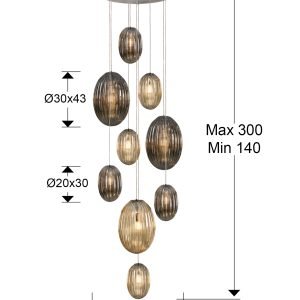 OVILA- LAMP 9L SMOKE- COÑAC