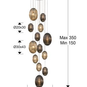 OVILA- LAMP 13L SMOKE- COÑAC