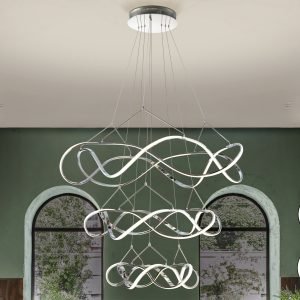 MOLLY-LAMPARA 3 AROS 110D CROMO DIM