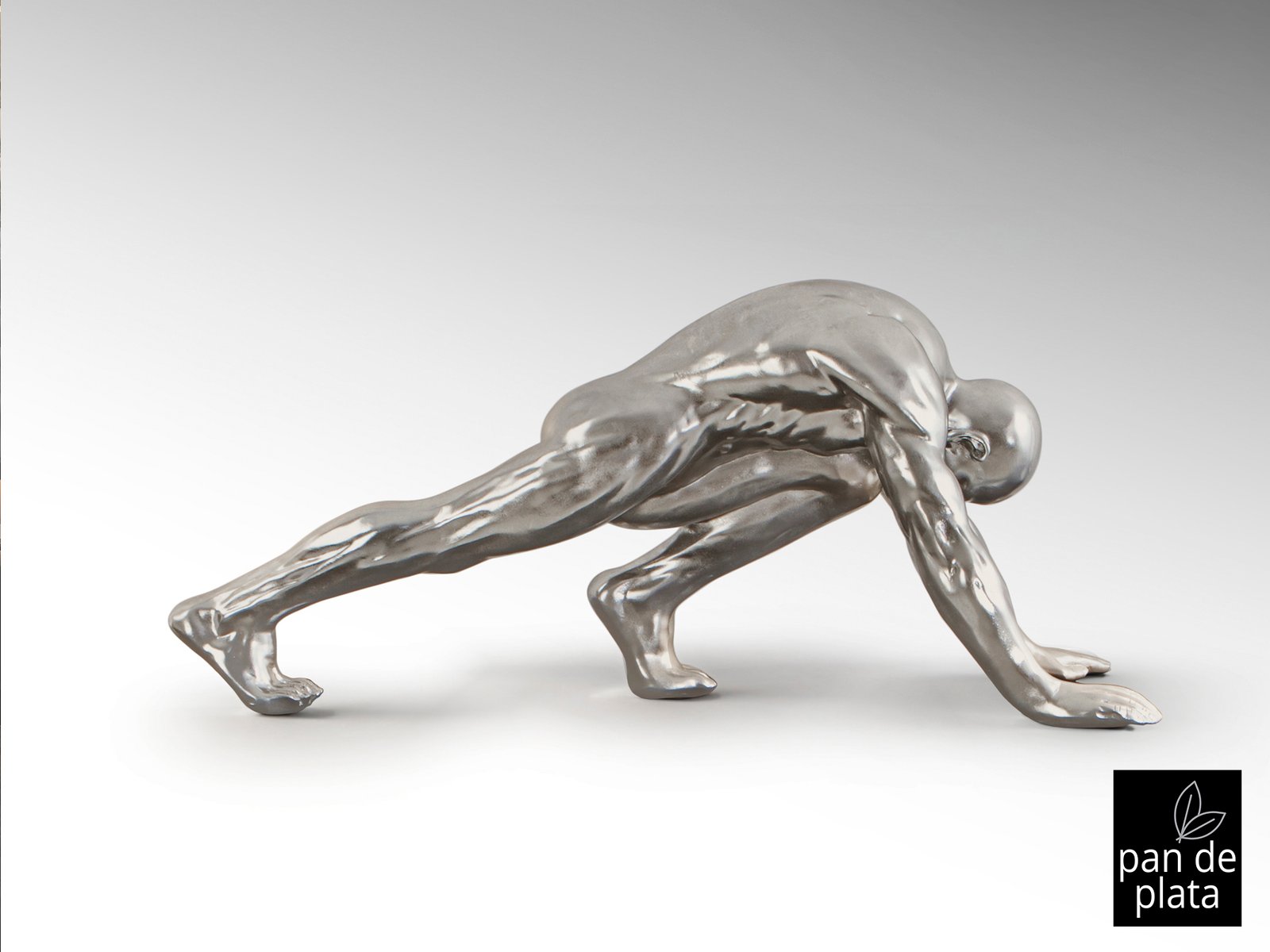 FIGURA GRANDE ·ASANA· PLATA - Imagen 5
