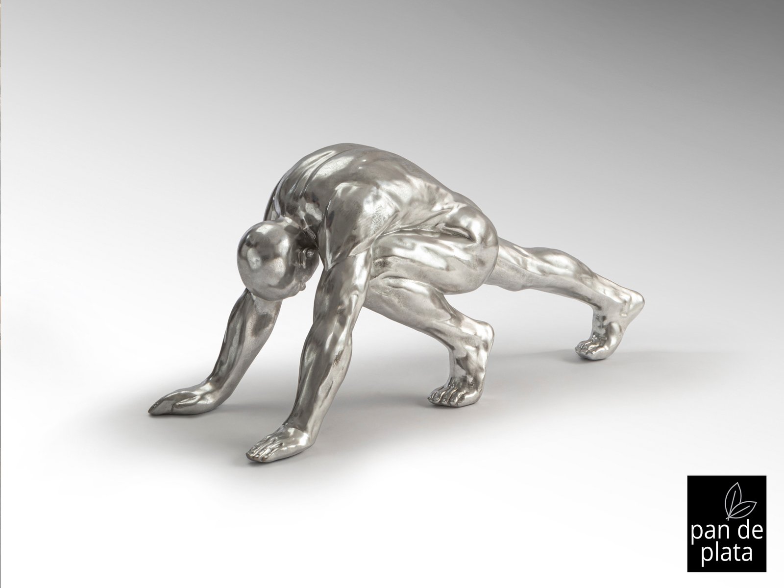 FIGURA GRANDE ·ASANA· PLATA - Imagen 6