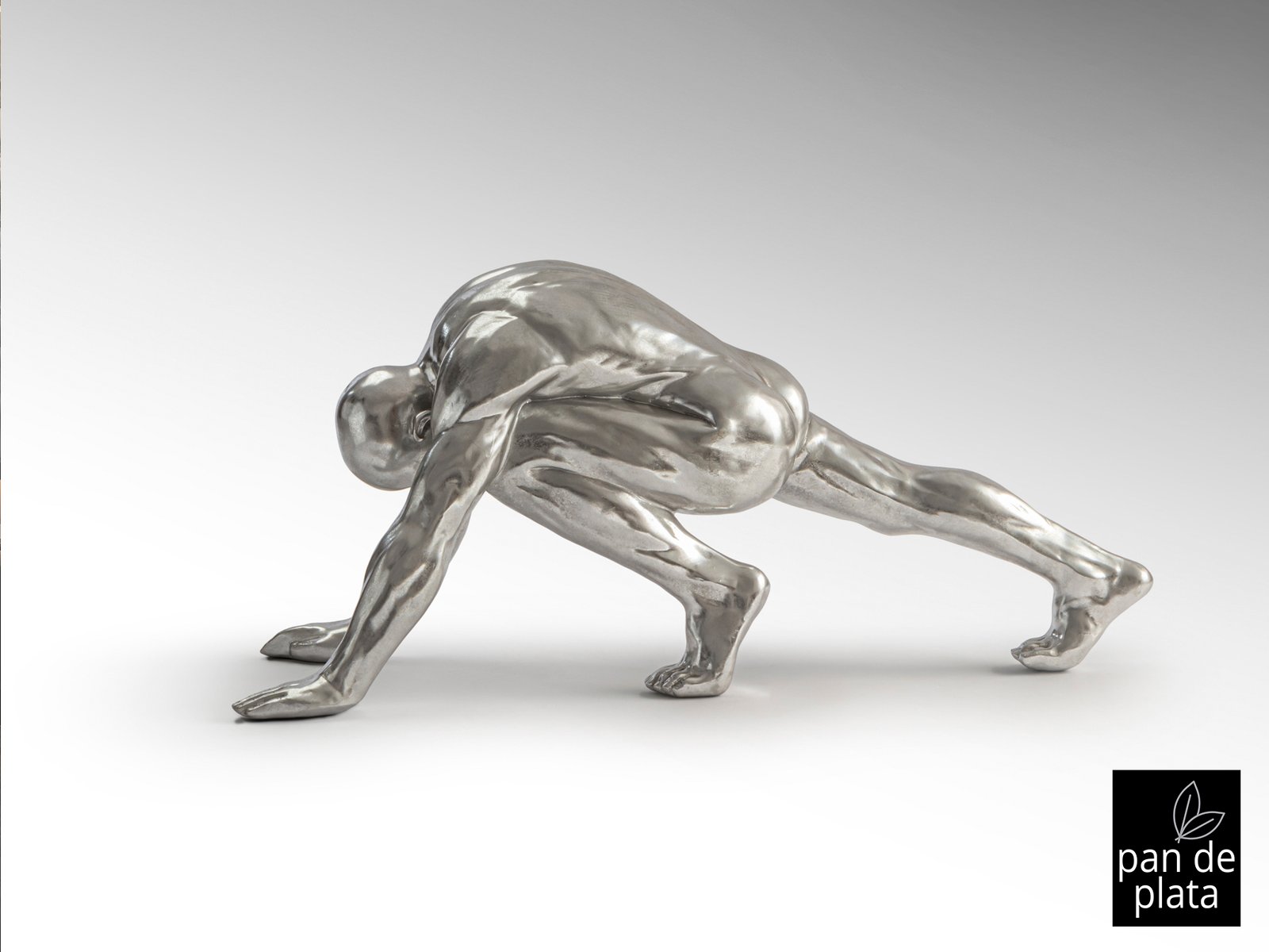 FIGURA GRANDE ·ASANA· PLATA - Imagen 7