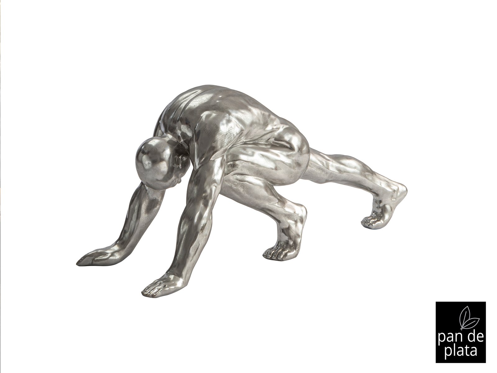 FIGURA GRANDE ·ASANA· PLATA - Imagen 8